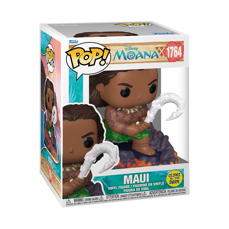 DISNEY: MOANA (OCEANIA) S3 - POP FUNKO PREMIUM VINYL FIGURE 1764 MAUI (GW) 9CM