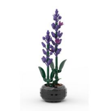 DBLC59027W - CADA - FLOWERS - LAVENDER - 202 PCS