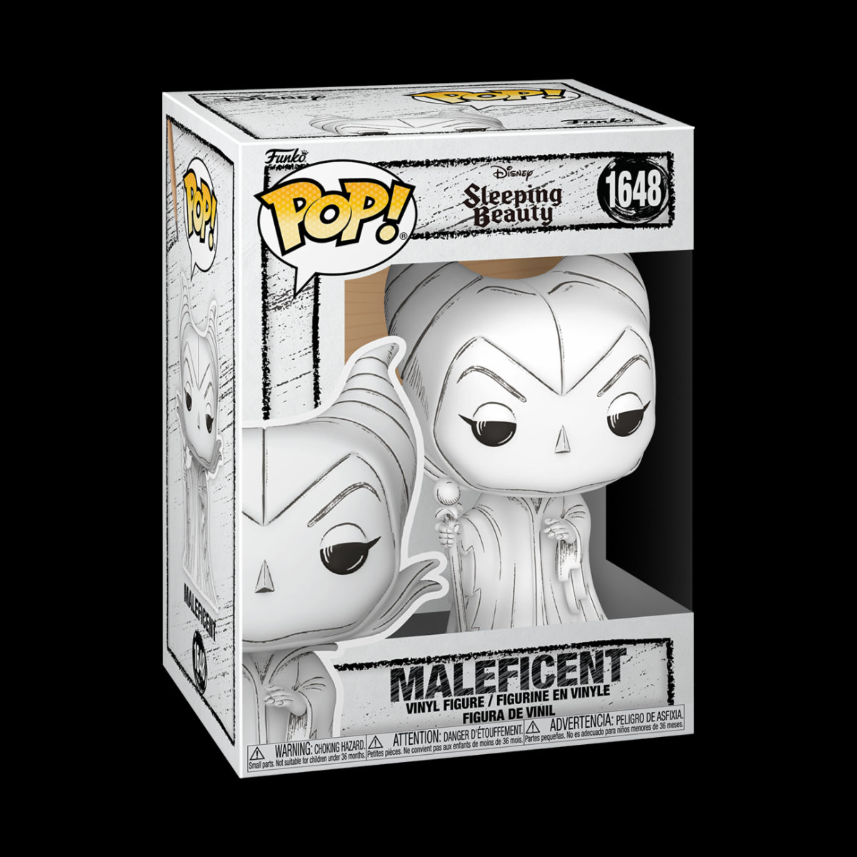 DISNEY - POP FUNKO VINYL FIGURE 1648 MALEFICENT (SKETCHED) 9CM