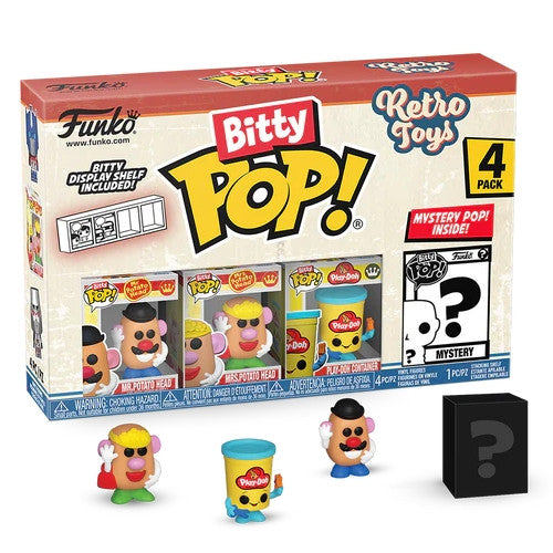 75446 - RETRO TOYS - FUNKO BITTY POP VINYL FIGURE - MR. POTATO HEAD (4PK)