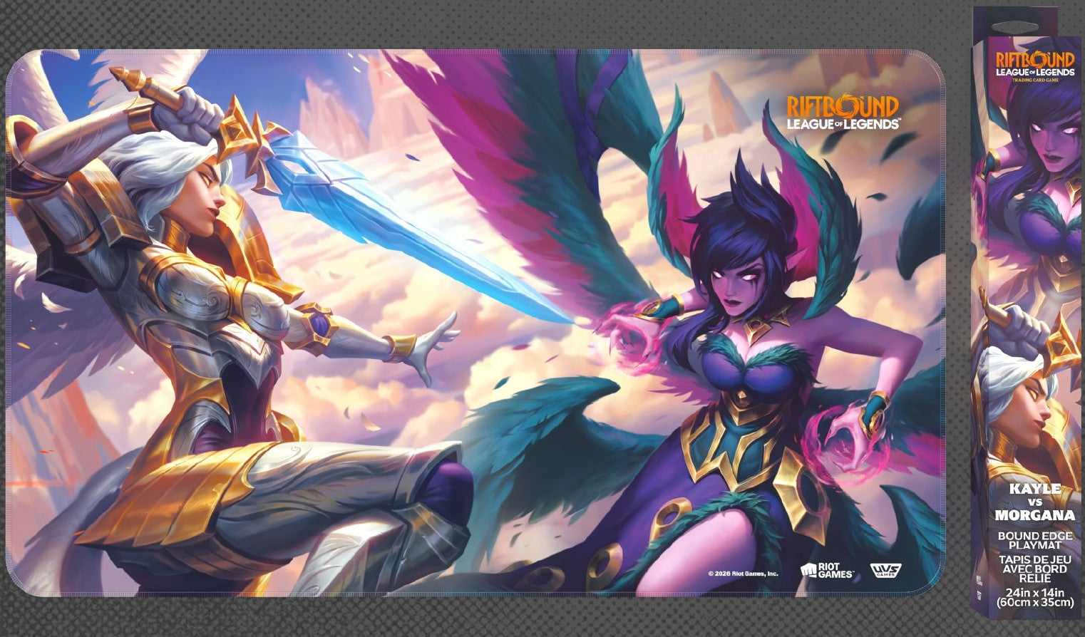 RIFTBOUND - LEAGUE OF LEGENDS - VENDETTA - PLAYMAT - KAYLE VS MORGANA