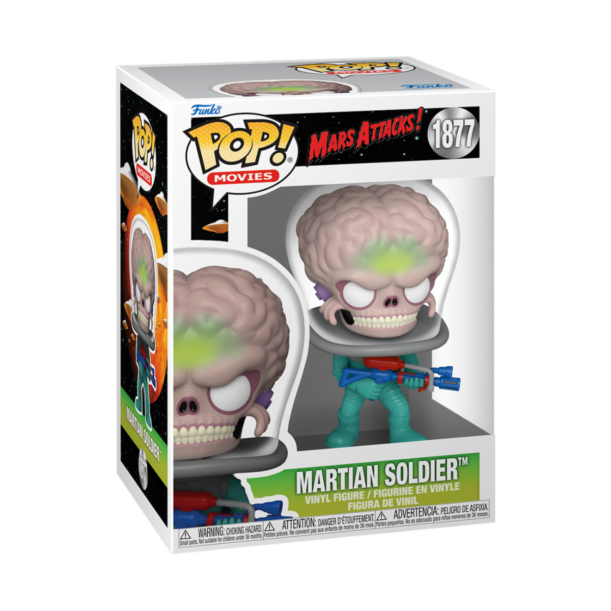 MARS ATTACKS - POP FUNKO VINYL FIGURE 1877 ALIEN SOLDIER 9CM