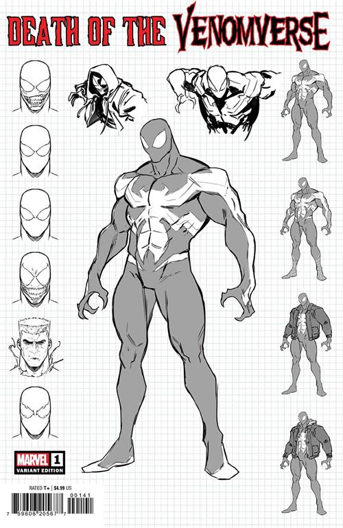 USA DEATH OF VENOMVERSE #1 IBAN COELLO DESIGN VAR