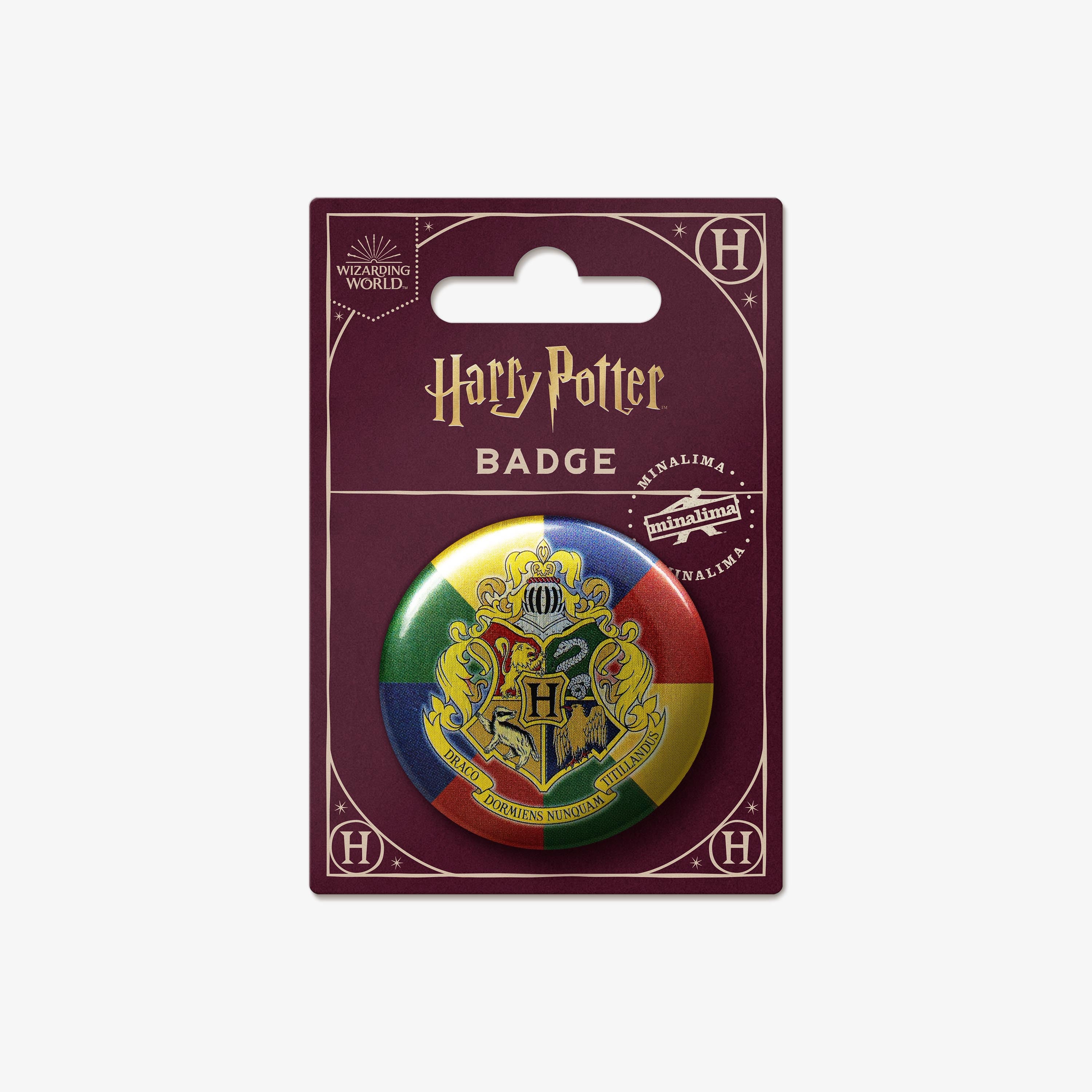 HPBB01 - HARRY POTTER - HOGWARTS SCHOOL CREST - BADGE