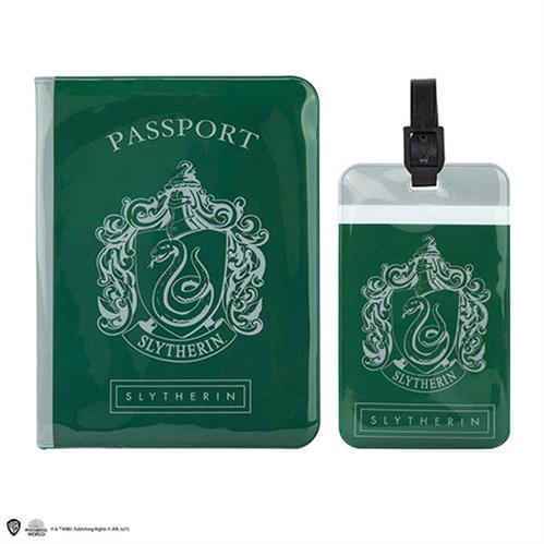 CR2512 - HARRY POTTER - COVER PER PASSAPORTO E TARGHETTA SERPEVERDE