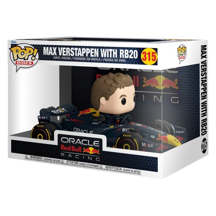 RACING: RED BULL - POP FUNKO RIDE SUPER DELUXE VINYL FIGURE 315 MAX VERSTAPPEN WITH RB20 15CM