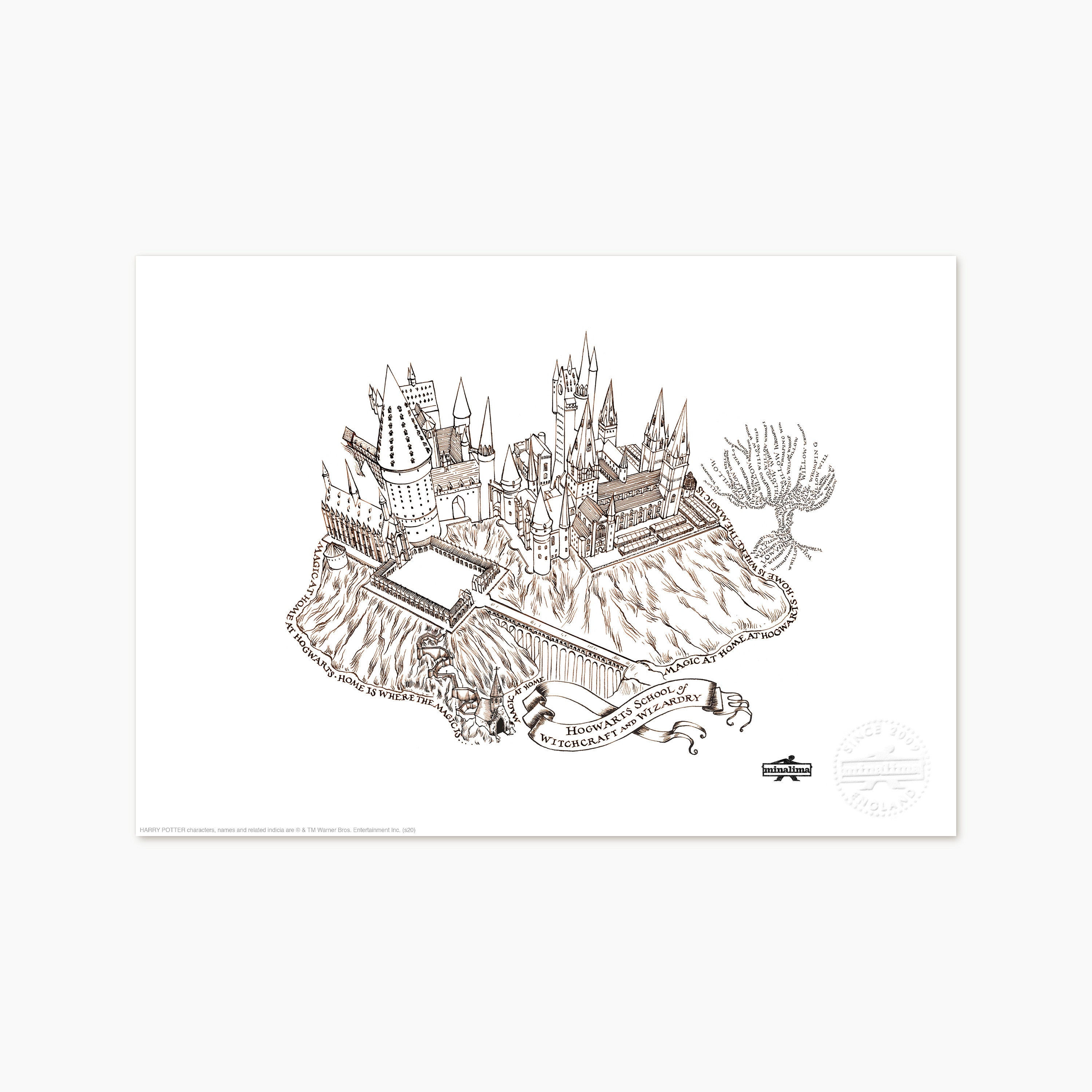 P169S - HARRY POTTER - MAGIC AT HOME AT HOGWARTS - ART PRINT