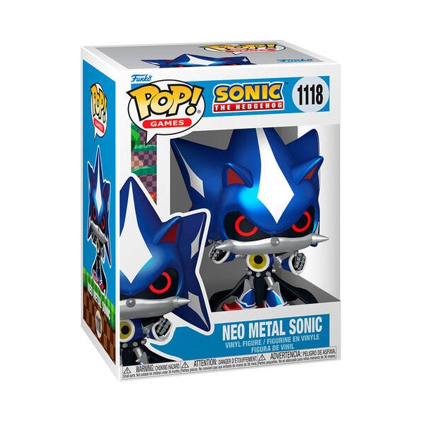 SONIC THE HEDGEHOG - POP FUNKO VINYL FIGURE 1118 NEO METAL SONIC (MT) 9CM