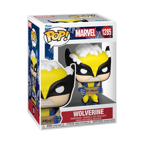 MARVEL: HOLIDAY - POP FUNKO VINYL FIGURE 1285 WOLVERINE W/SIGN 9CM