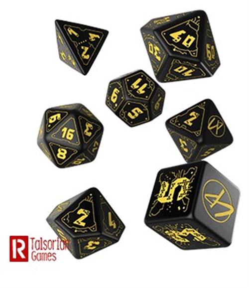 SCPU02 - SET 7 DADI - CYBERPUNK RED DICE SET: WET WORK