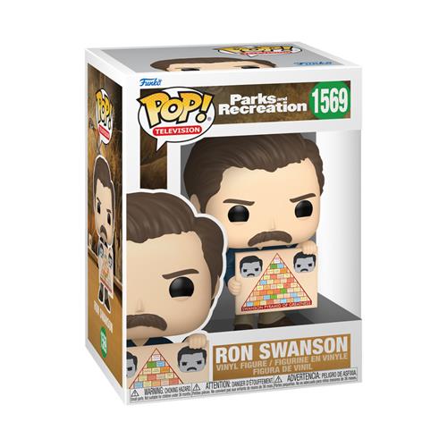 PARKS AND RECREATION: 15TH ANNIVERSARY 1569 POP FUNKO VINYL FIGURE - RON 9CM