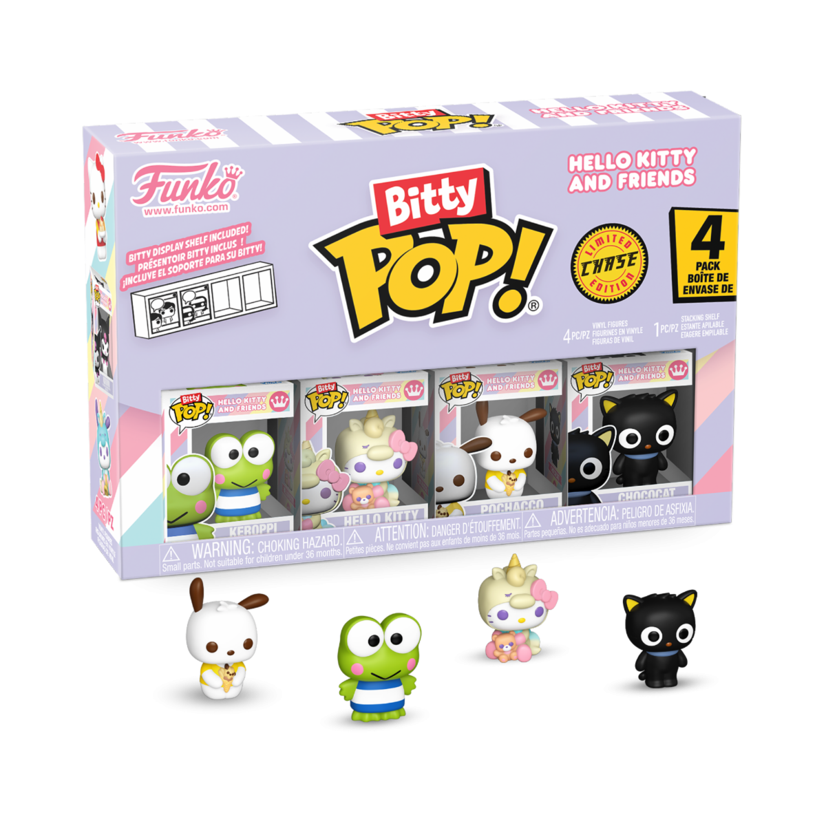 85714 - SANRIO - POP FUNKO BITTY VINYL FIGURE - KEROPPI (4PK)
