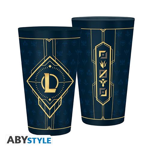 ABYVER168 - LEAGUE OF LEGENDS - BICCHIERE 400ML HEXTECK LOGO