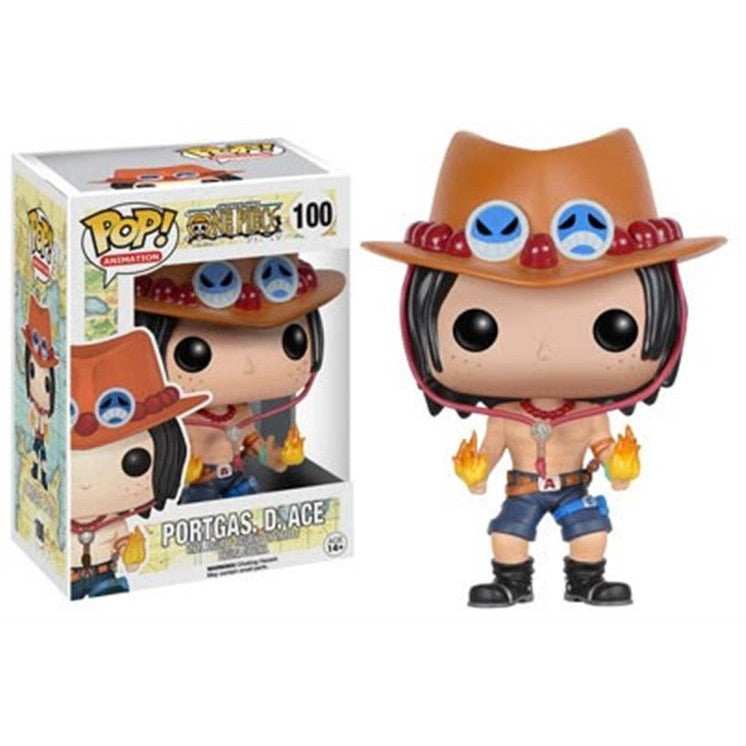 ONE PIECE - POP FUNKO VINYL FIGURE 100 PORTGAS D. ACE