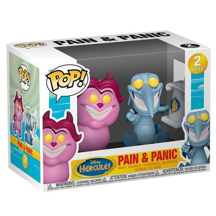 DISNEY: HERCULES S4 - POP FUNKO VINYL FIGURE 2-PACK - PAIN & PANIC 9CM