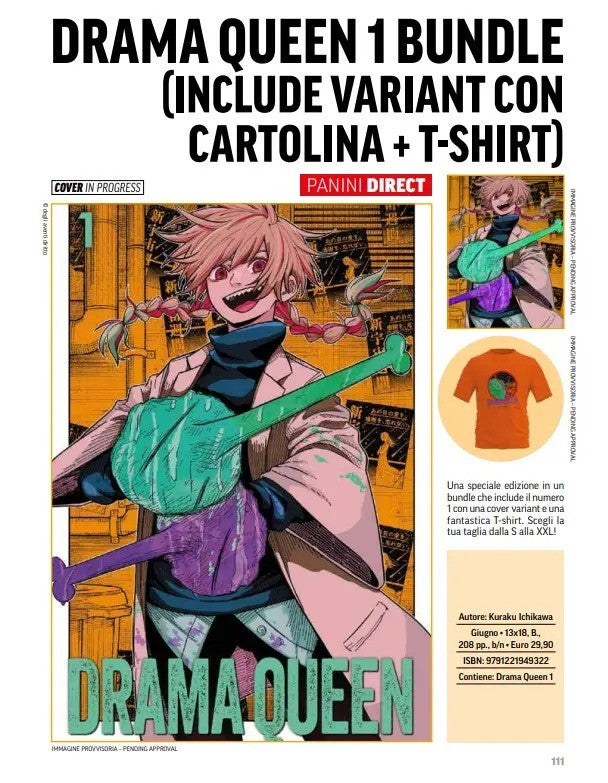 DRAMA QUEEN 1 - VARIANT BUNDLE CON TSHIRT S