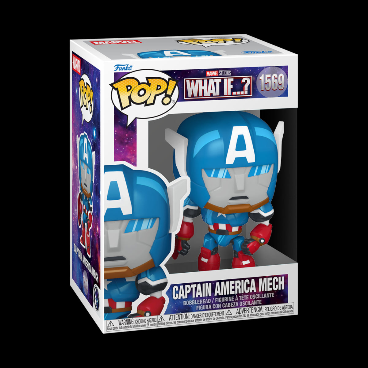 MAREL: WHAT IF...? - POP FUNKO VINYL FIGURE 1569 CAPTAIN AMERICA MECH 9CM