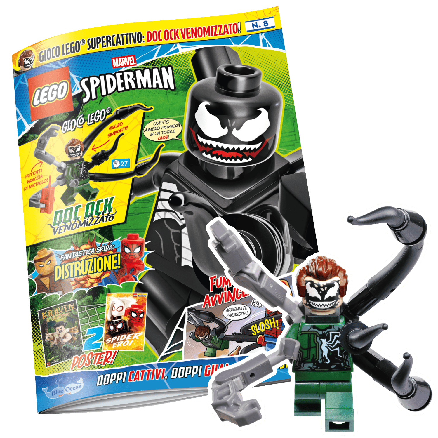 LEGO SPIDER-MAN N.8 - DOTTOR OCTOPUS VENOMIZZATO