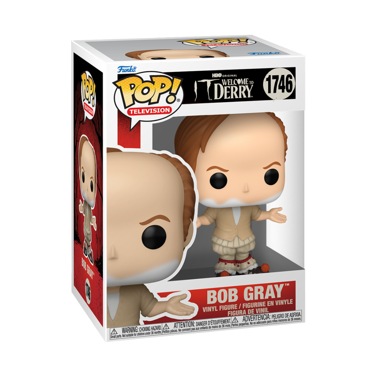 IT: WELCOME TO DERRY - POP FUNKO VINYL FIGURE 1746 BOB GRAY 9CM