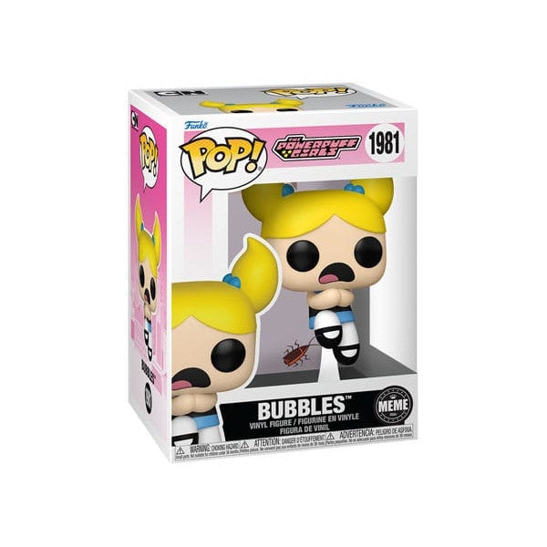 THE POWERPUFF GIRLS S2 - POP FUNKO MEME VINYL FIGURE 1981 BUBBLES 9CM