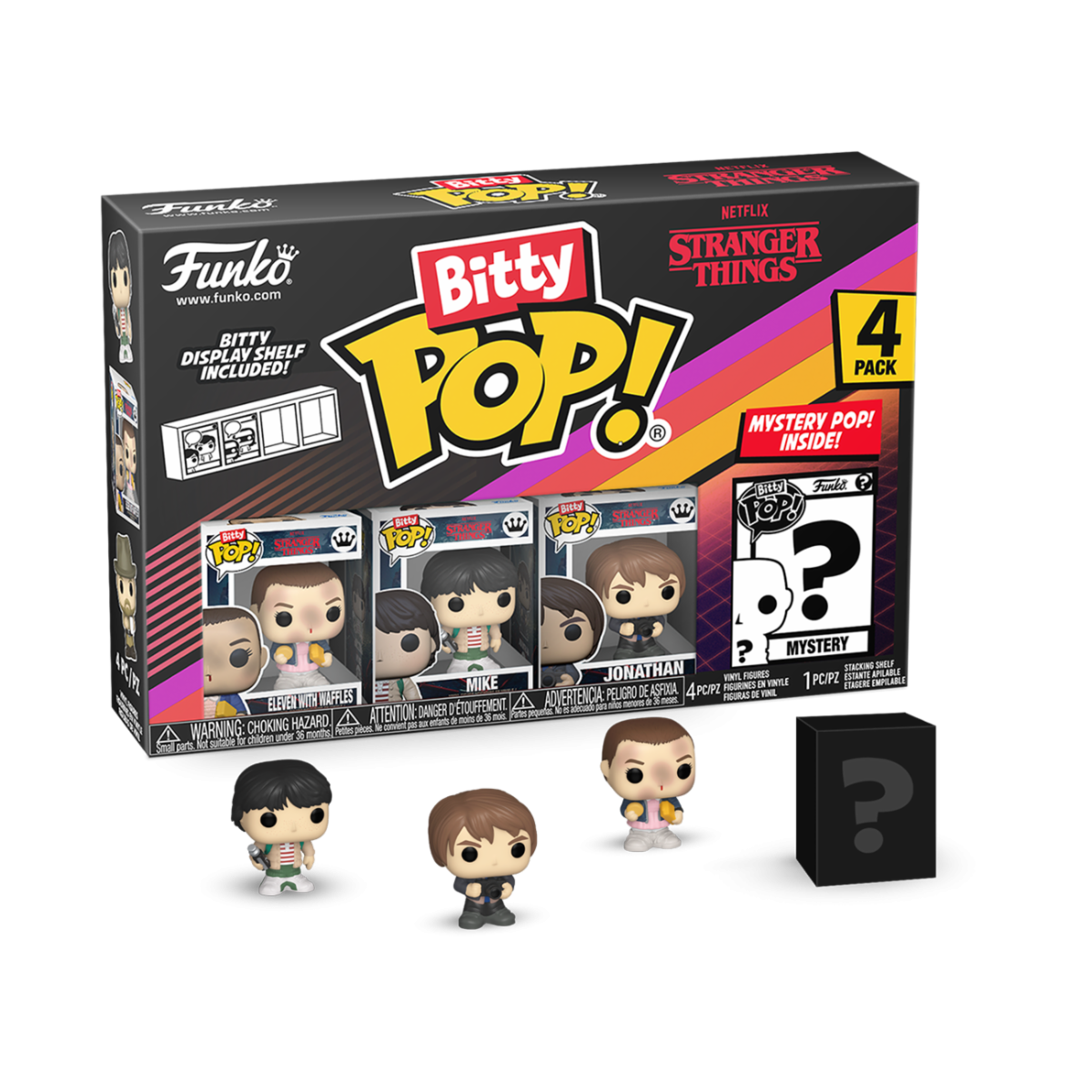 83663 - STRANGER THINGS - FUNKO BITTY POP VINYL FIGURE - ELEVEN (4PK)