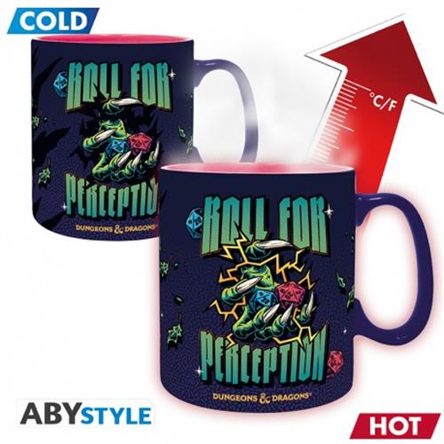 ABYMUGA369 - DUNGEONS & DRAGONS - TAZZA HEAT CHANGE 460ML - ROLL FOR PERCEPTION