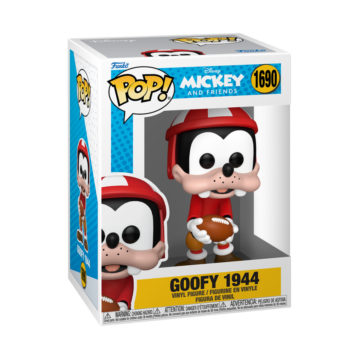 GOOFY THROUGH THE AGES - POP FUNKO VINYL FIGURE 1690 GOOFY 1944 9CM