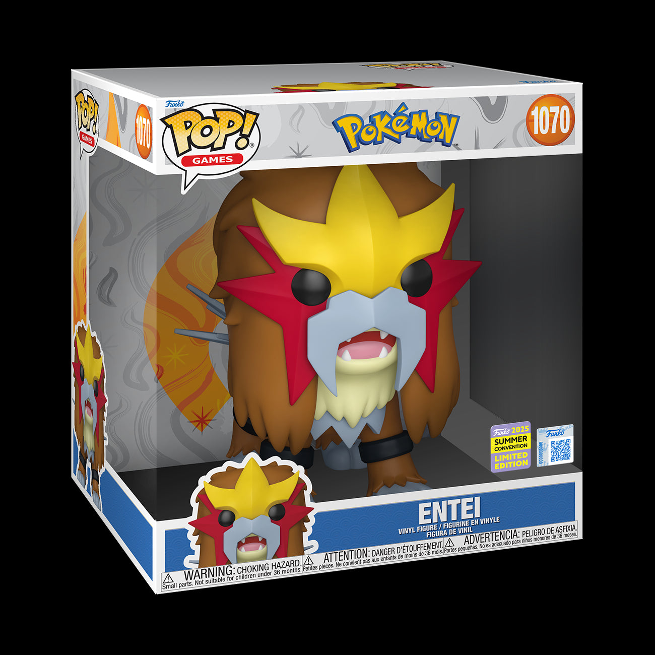 POKEMON - POP FUNKO JUMBO VINYL FIGURE - 1070 ENTEI 25CM FUNSIDE EXCL