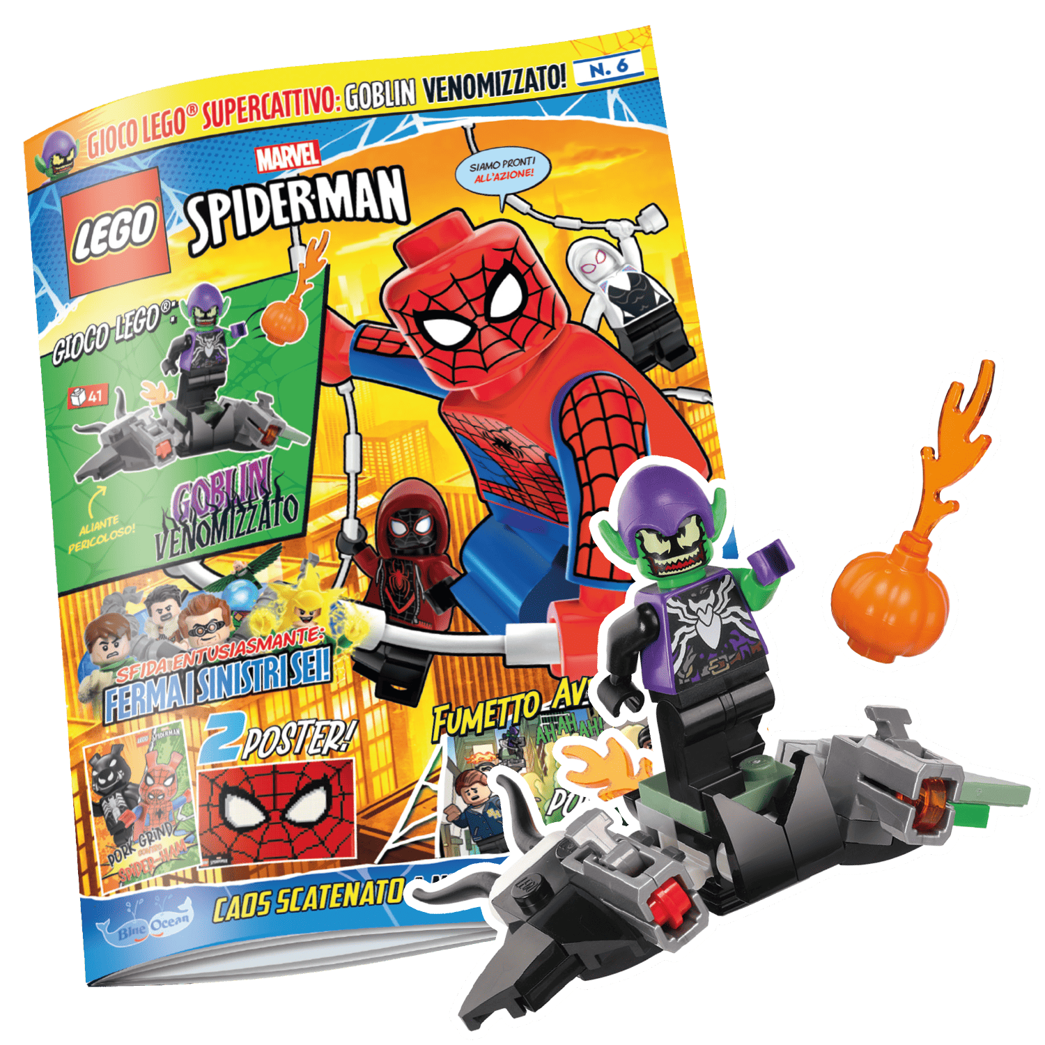 LEGO SPIDER-MAN N.6 - GREEN GOBLIN VENOMIZZATO