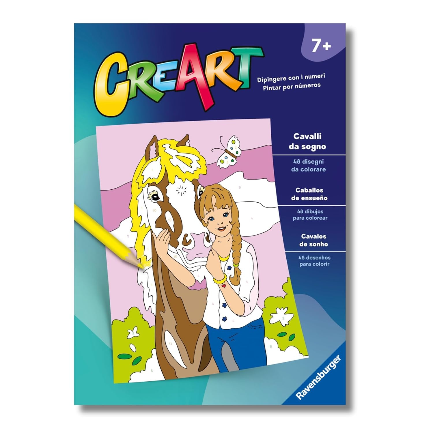 96012 - CREART: LIBRO DA COLORARE - CAVALLI DA SOGNO