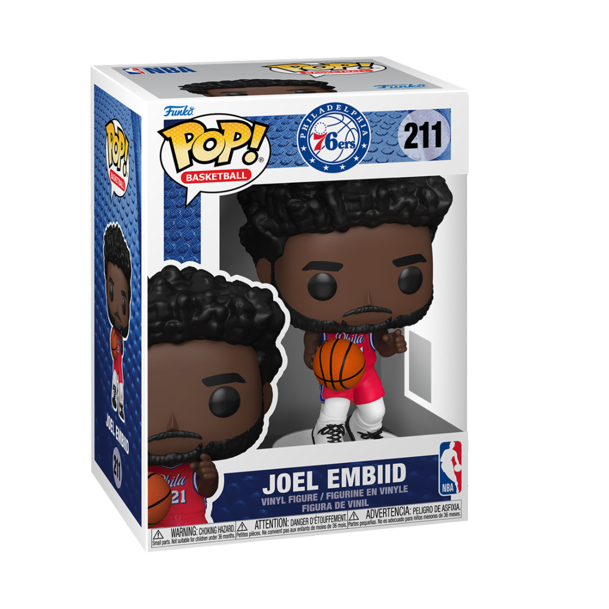 SPORTS: NBA - POP FUNKO VINYL FIGURE 211 JOEL EMBIID (76ERS) 9CM