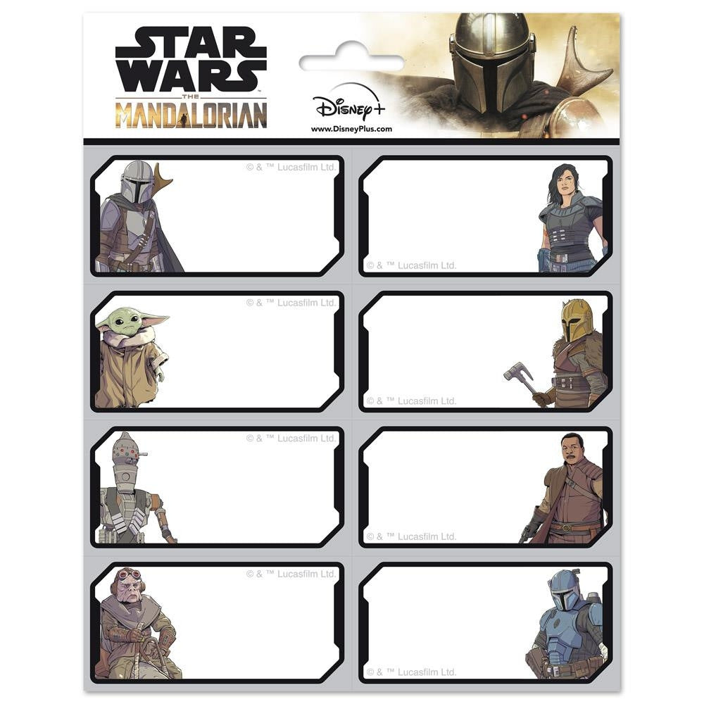 ELE0275 - STAR WARS: THE MANDALORIAN - ETICHETTE ADESIVE