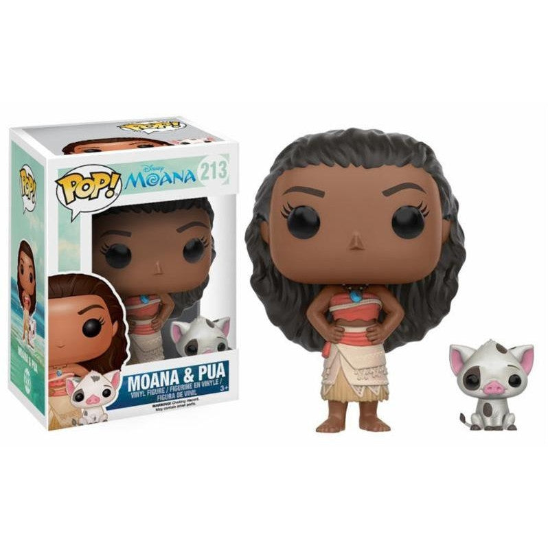 DISNEY: MOANA (OCEANIA) - POP FUNKO VINYL FIGURE 213 MOANA & PUA