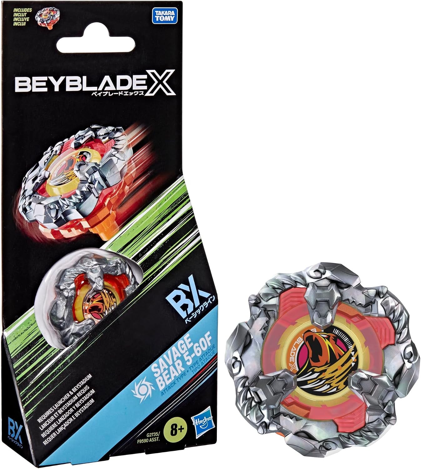 BEYBLADE-X - BOOSTER PACK - SAVAGE BEAR 5 60F