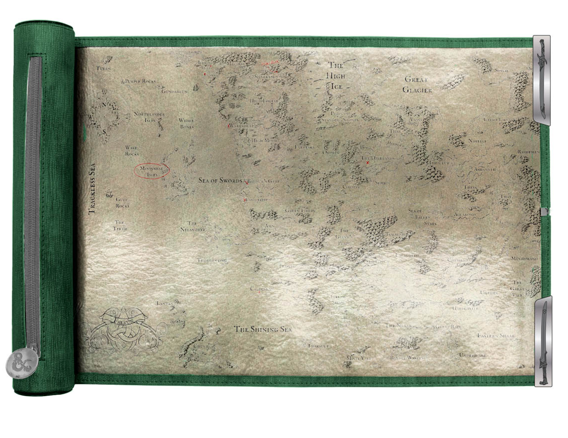 38773 - D&D - ARTIFACTS ACROSS ETERNITIES - PREMIUM DICE SCROLL MAP