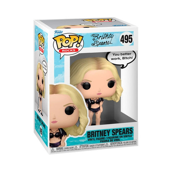 POP MUSIC SAYINGS 2 - POP FUNKO VINYL FIGURE 495 BRITNEY SPEARS (WORK B!TCH) 9CM