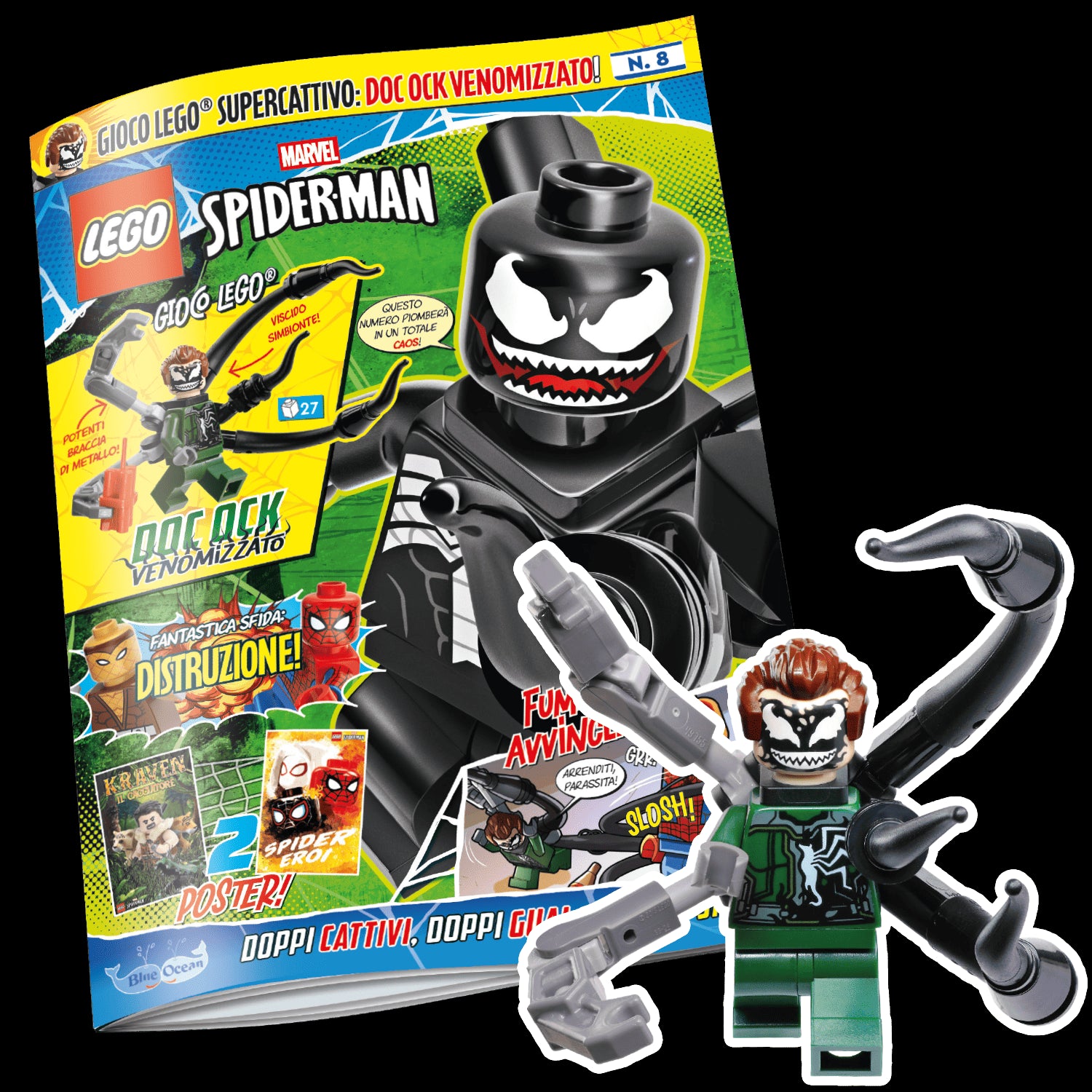 LEGO SPIDER-MAN N.8 - DOTTOR OCTOPUS VENOMIZZATO