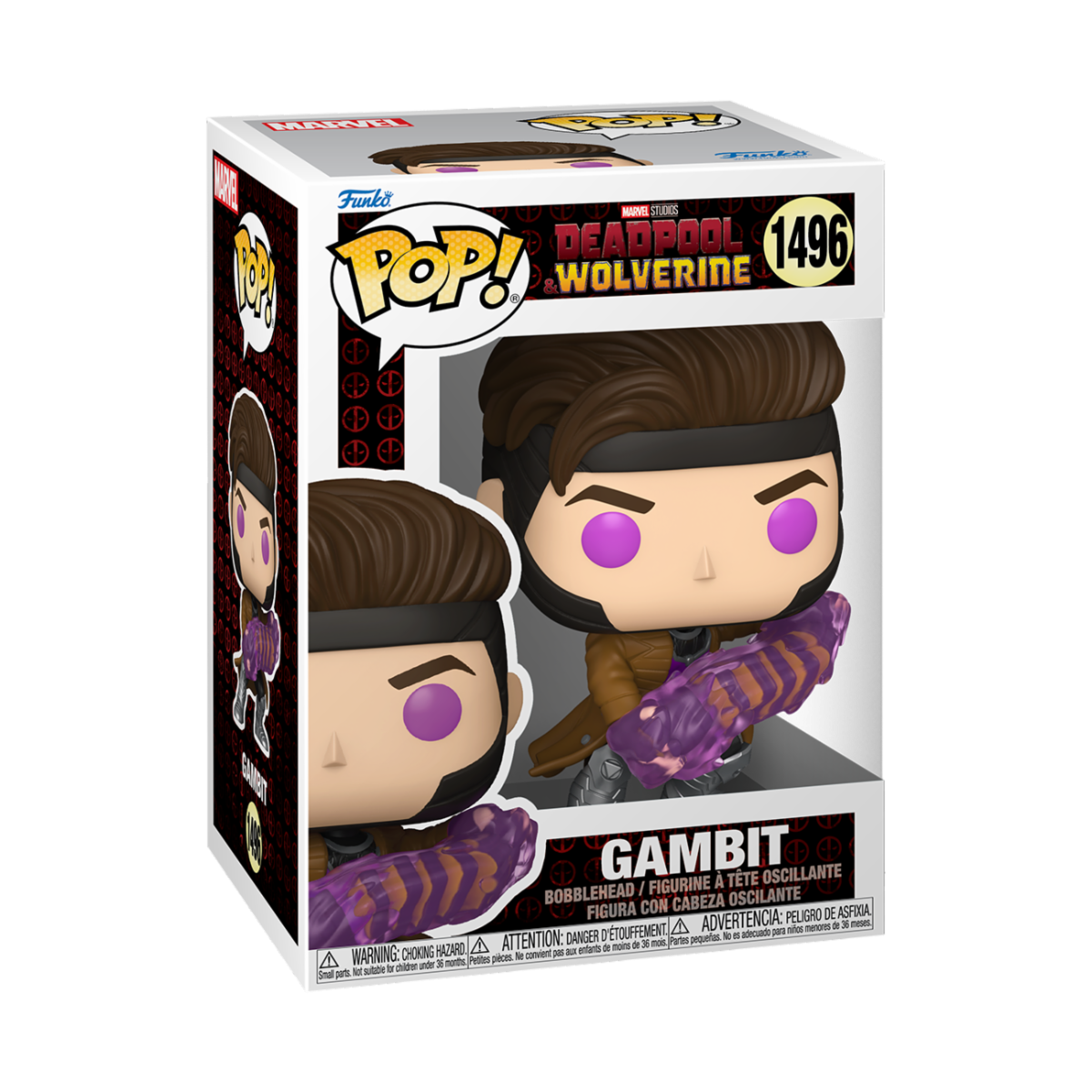 MARVEL: DEADPOOL&WOLVERINE - POP FUNKO VINYL FIGURE 1496 GAMBIT 9 CM