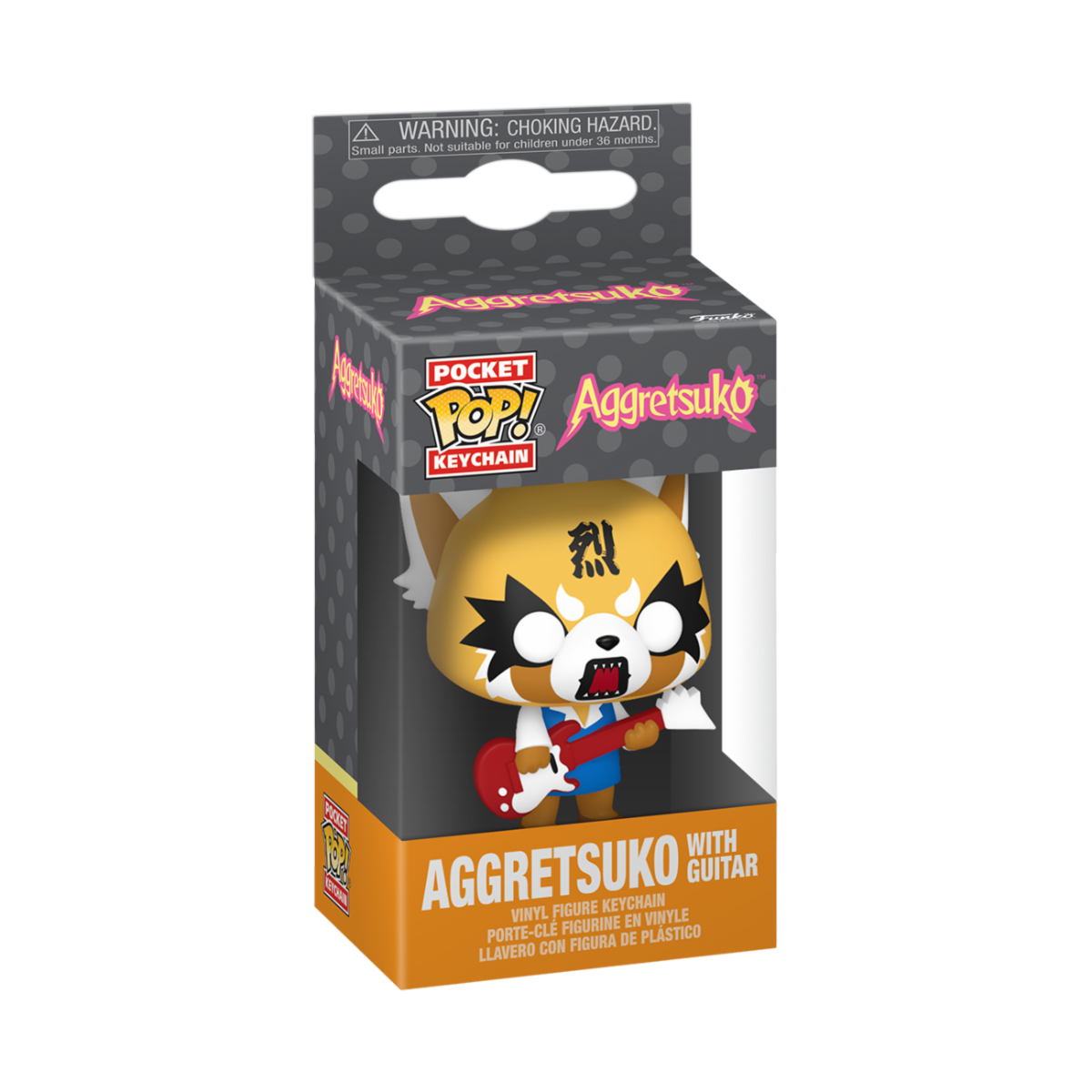 AGGRETSUKO - KEYCHAIN - AGGRETSUKO W/GUITAR 4CM