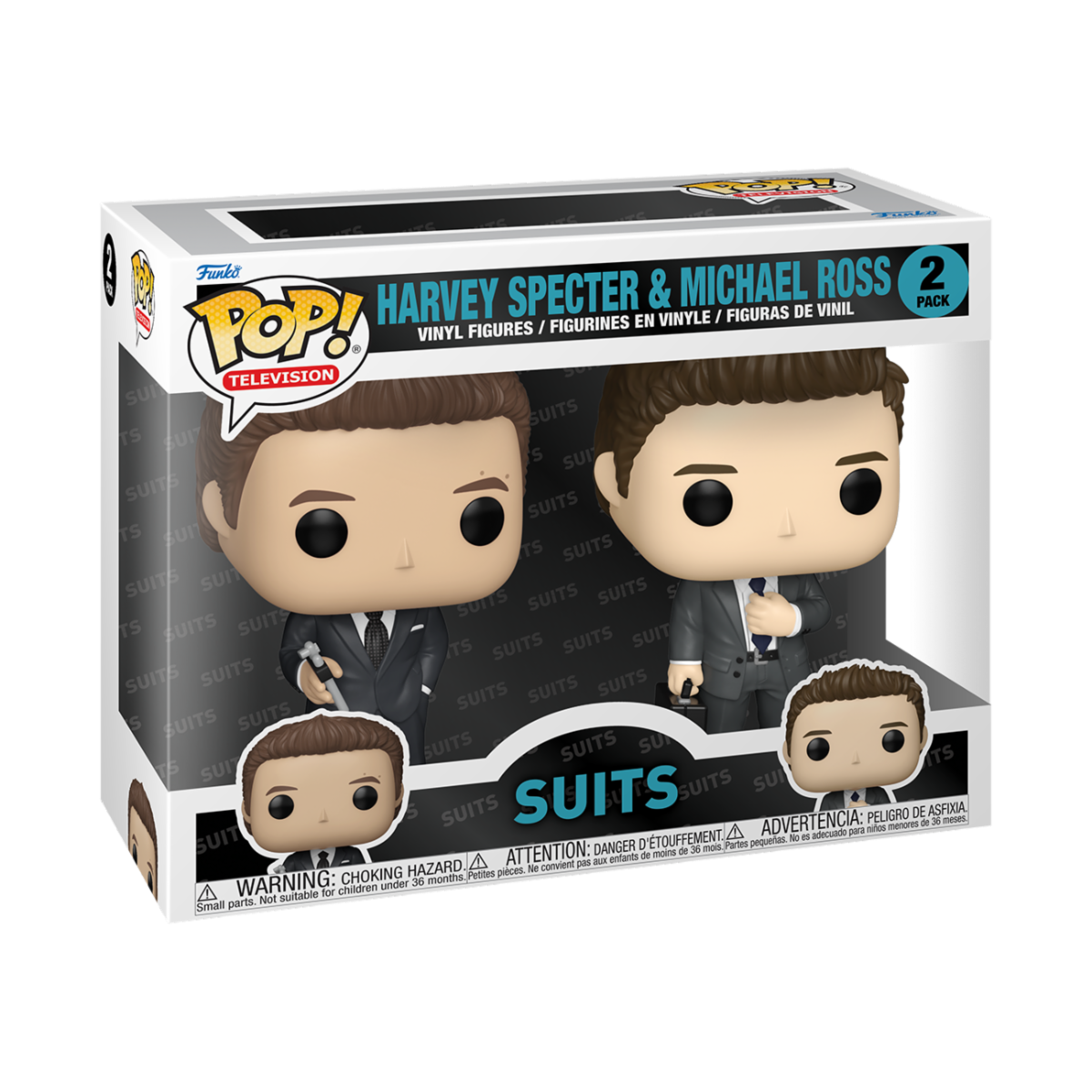 SUITS - POP FUNKO VINYL FIGURE 2-PACK HARVEY & MICHAEL 9CM