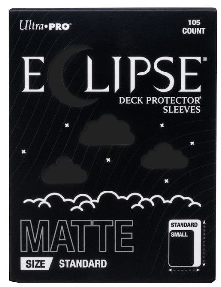 16680 - 105 ECLIPSE DECK PROTECTOR SLEEVES - STANDARD - MATTE - JET BLACK