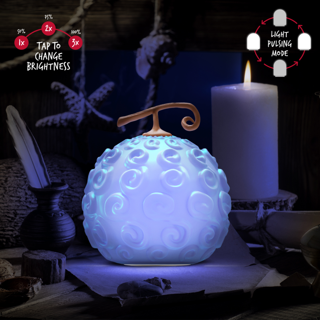 PP14339OPNF - ONE PIECE - GUMGUM FRUIT SQUISHYGLO SILICONE LIGHT RECHARGEABL