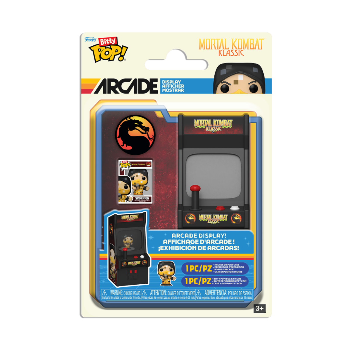 MORTAL KOMBAT - POP FUNKO BITTY ARCADE VINYL FIGURE - MORTAL KOMBAT