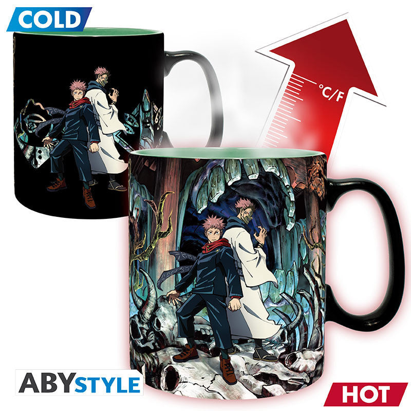 ABYMUGA511 -- JUJUTSU KAISEN - TAZZA HEAT CHANGE 460ML - ITADORI & SUKUNA