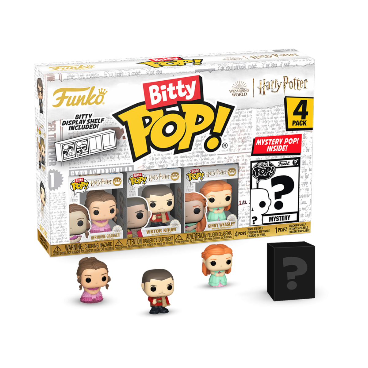 83655 - HARRY POTTER AND THE GOBLET OF FIRE - FUNKO BITTY POP VINYL FIGURE - HERMIONE (4PK)