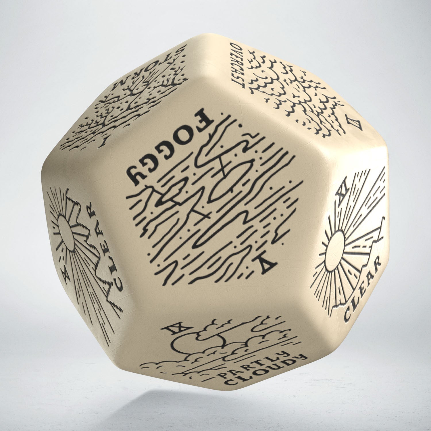 12VWTG01 - WEATHER GENERATOR DIE: BEIGE&BLACK
