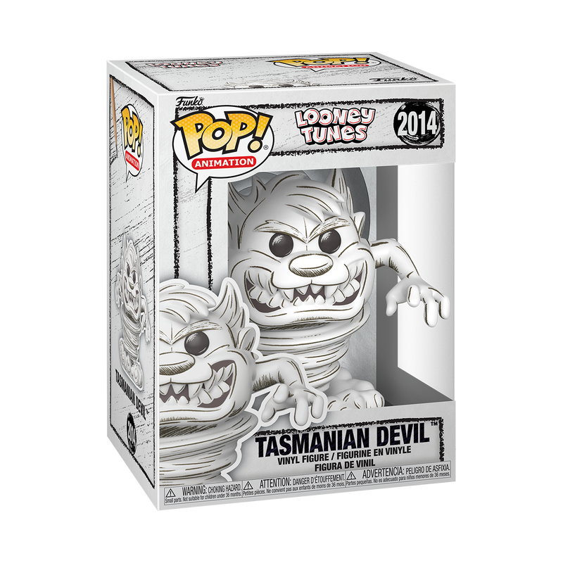 LOONEY TUNES - POP FUNKO VINYL FIGURE 2014 TASMANIAN DEVIL (SKETCHED) 9CM