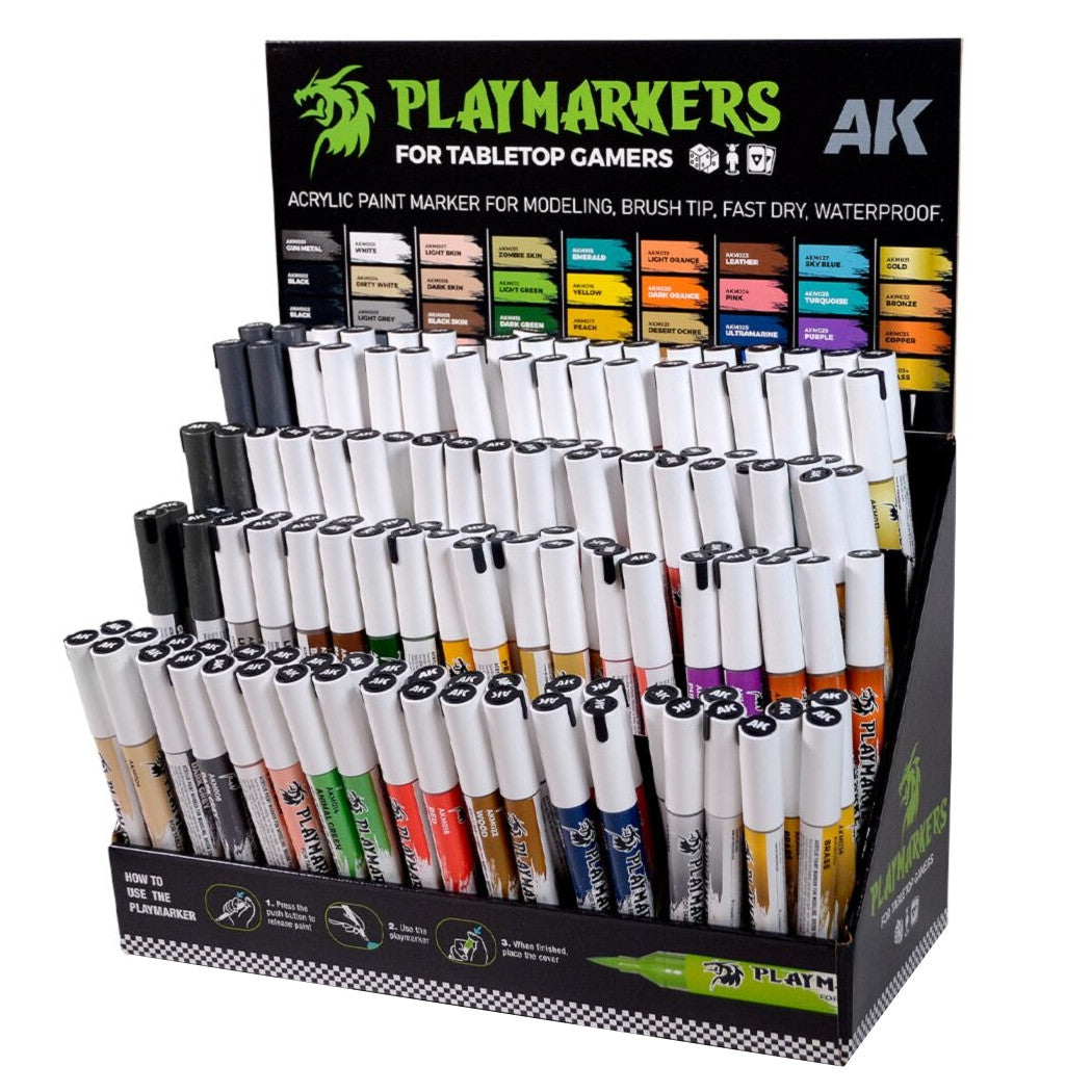 AKM151 - PLAYMARKERS - CARDBOARD DISPLAY PLAYMARKERS - 144 COLORI