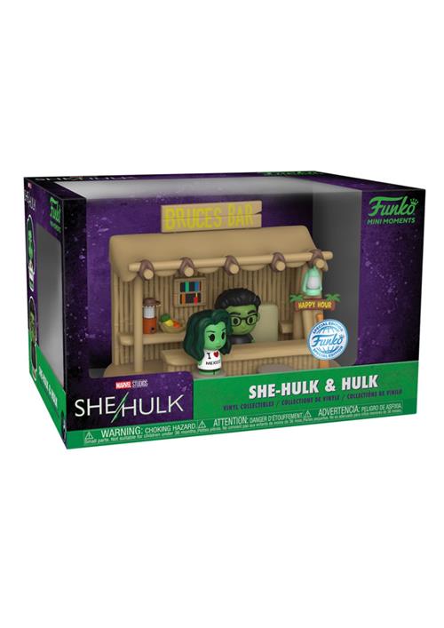 MARVEL: SHE-HULK - POP FUNKO MINI MOMENT - SHE-HULK & HULK - TIKI BAR SCENE