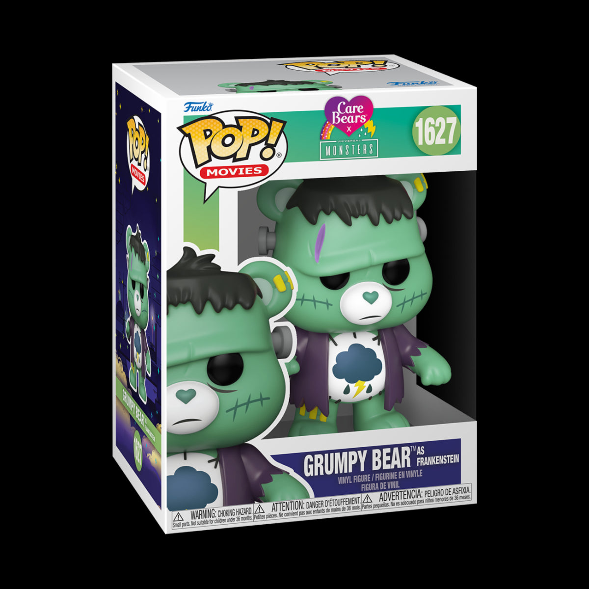CARE BEARS X UNIVERSAL MONSTER - POP FUNKO VINYL FIGURE 1627 GRUMPY BEAR AS FRANKENSTEIN 9CM